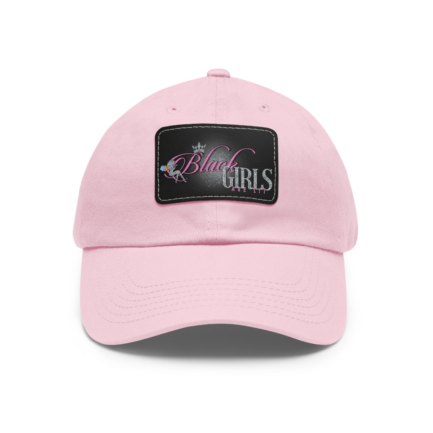 Dad Hat with Leather Patch (Rectangle)